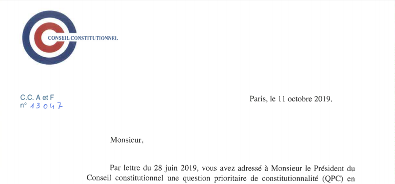 Conseil constitutionnel Jean Maia